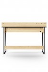 Home Office Desk Black and Oak Salisbury Computer Desk AW3100 by Alphason Dorel - enlarged view