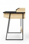 Home Office Desk Black and Oak Salisbury Computer Desk AW3100 by Alphason Dorel - enlarged view