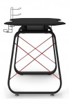 Gaming Desk Oblivion Black Home Office Desk AW9220 by Alphason Dorel - enlarged view
