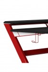 Gaming Desk Aries Red and Black Home Office Desk AW9210 by Alphason Dorel - enlarged view
