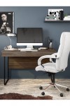 Home Office Desk Walnut Dorset Computer Desk AW3170 by Alphason Dorel - enlarged view
