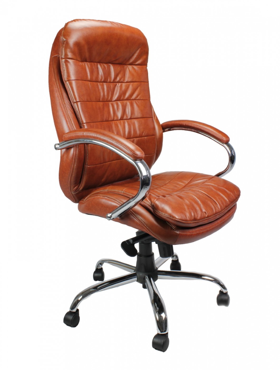 Office Chair Tan Leather Santiago Executive Armchair 618KTAG/TN | 121 Office Furniture