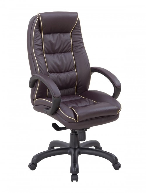 Office Chair Burgundy Leather Truro Executive Chair DPA609KTAG/LBY by Eliza Tinsley