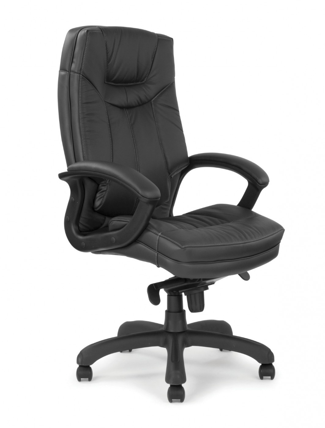 Office Chair Black Leather Hudson Executive Chair 608KTAG/LBK 121