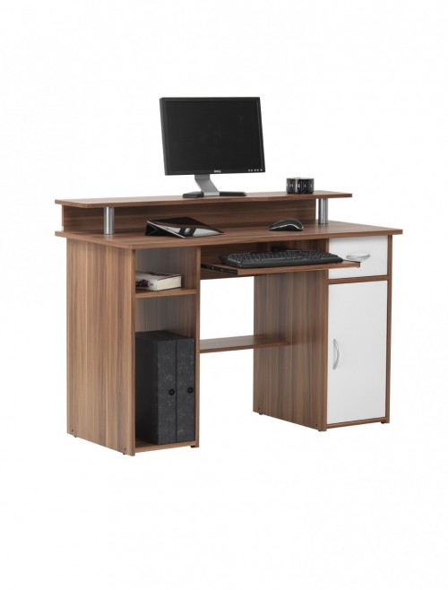 Home Office Desk Walnut Albany Computer Desk AW12362-W by Alphason