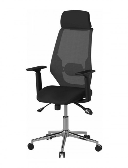 Mesh Office Chair Black Clifton Computer Chair AOC1299BLK by Alphason