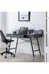 Home Office Desk Grey Trianon Home Workstation TRI701 by Julian Bowen - enlarged view