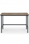 Home Office Desk Mocha Carnegie Pipe Desk CAR501 by Julian Bowen - enlarged view