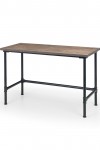 Home Office Desk Mocha Carnegie Pipe Desk CAR501 by Julian Bowen - enlarged view