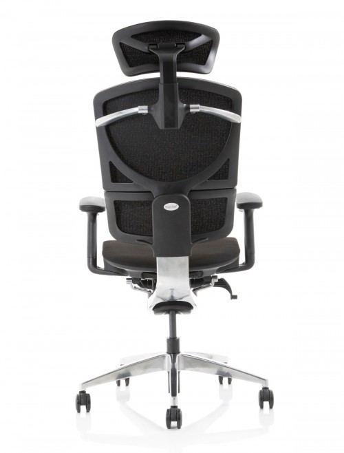 FabriMesh Office Chair Black Ergo Click Plus 24hr Chair with Headrest PO000062 by Dynamic - enlarged view