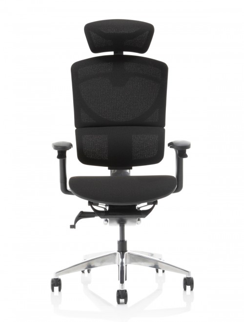 FabriMesh Office Chair Black Ergo Click Plus 24hr Chair with Headrest PO000062 by Dynamic - enlarged view