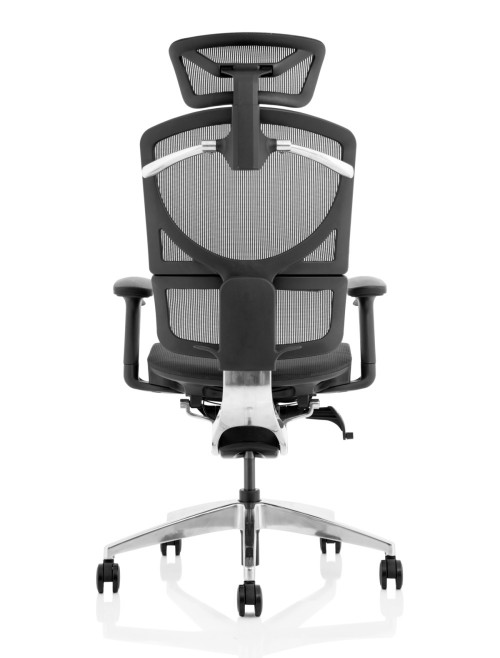 Mesh Office Chair Black Ergo Click Plus 24hr Chair with Headrest PO000063 by Dynamic - enlarged view