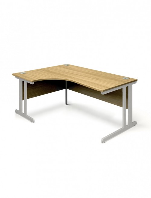 Oak Office Desk 1800mm Aspire Ergonomic Desk Left Handed ET/ED/1800/L/OK