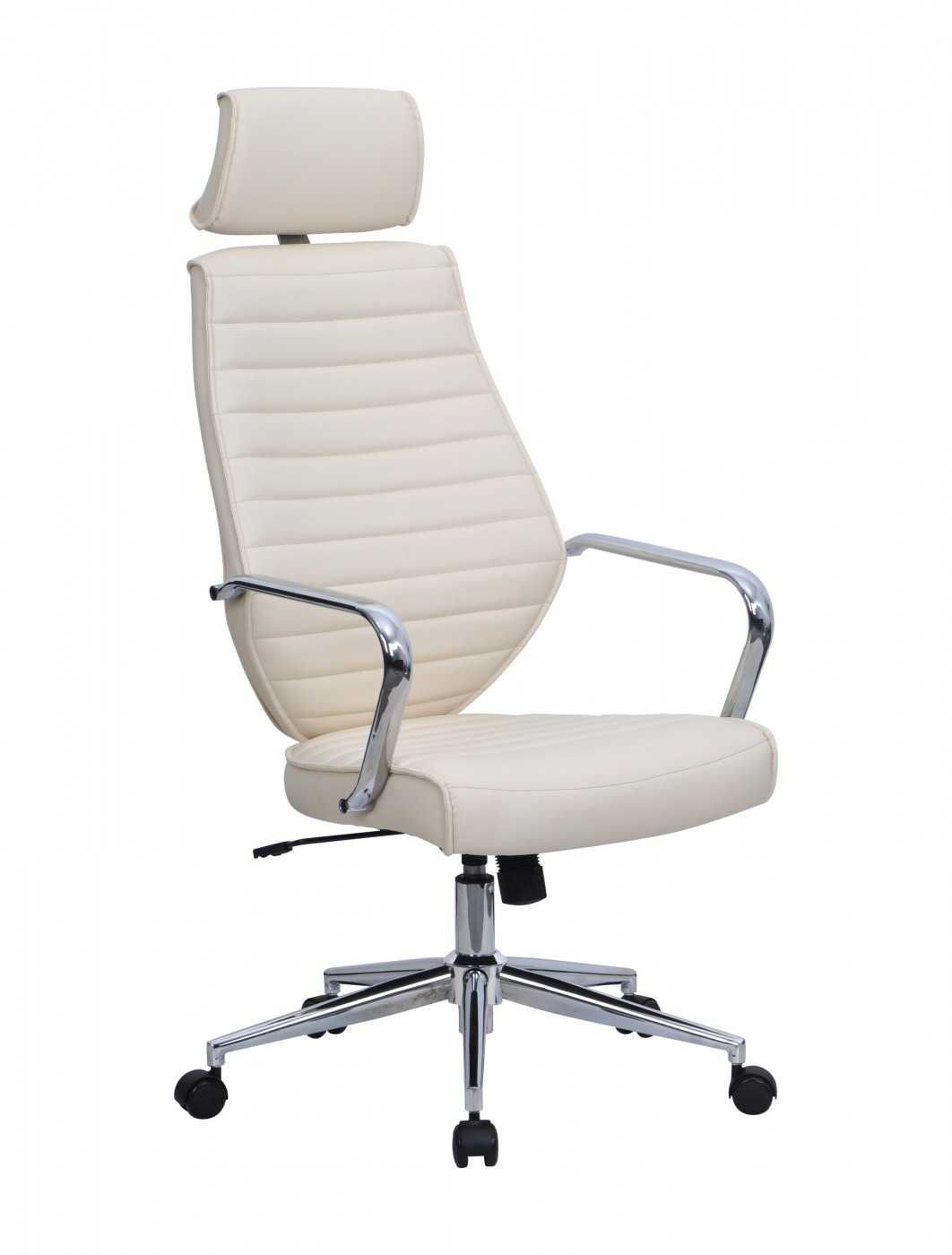 Faux Leather Atlas Executive Chair Bcp, Cream Office Chair Faux Leather