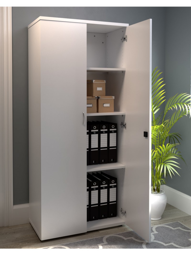 Office Cupboard White 1800mm Tall Storage Cupboard WDS1845CPWH 121