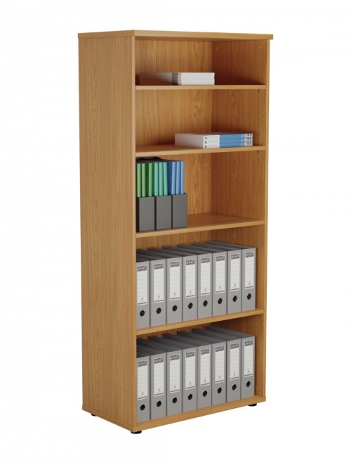 Office Bookcase Oak 1800mm Tall Office Storage Bookcase WDS1845NO by TC
