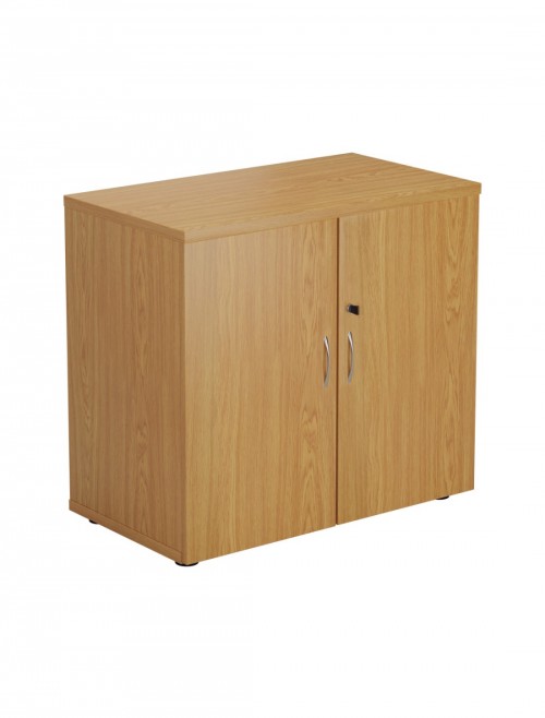 Office Storage Cupboard Oak Desk High Cupboard WDS745CPNO by TC