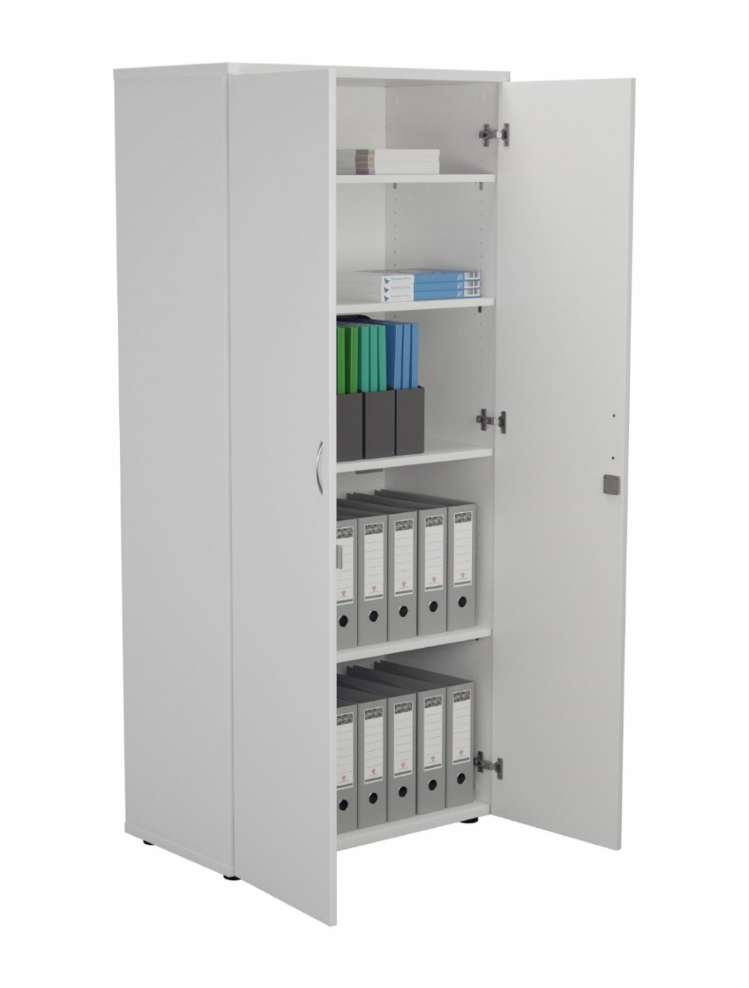 Office Cupboard White 1800mm Tall Storage Cupboard WDS1845CPWH | 121 Office  Furniture