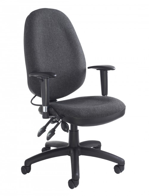 Lucca Luxury High Back Managers Office Chair in Charcoal 