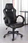 Gaming Chairs Daytona Black Office Chair AOC5006BLK by Alphason - enlarged view