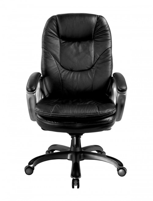 Leather Office Chair Black Kiev Executive Chair BCL/U646/LBK by Eliza Tinsley