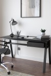 Home Office Desk Black Richmond Computer Desk AW21928BLK by Alphason - enlarged view