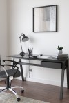 Home Office Desk Grey Richmond Computer Desk AW21928GRY by Alphason - enlarged view
