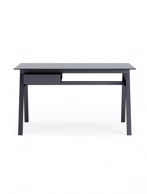 Home Office Desk Black Richmond Computer Desk AW21928BLK by Alphason - enlarged view