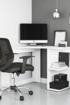 Alpason Chesil White Corner Desk AW3120 by Alphason - enlarged view
