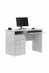 Home Office Desk White Marymount Workstation AW22813-WH by Alphason - enlarged view