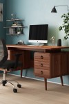 Home Office Desk Java Wood Somerset Computer Desk AW3110 by Alphason Dorel - enlarged view