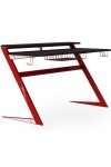 Gaming Desk Aries Red and Black Home Office Desk AW9210 by Alphason Dorel - enlarged view