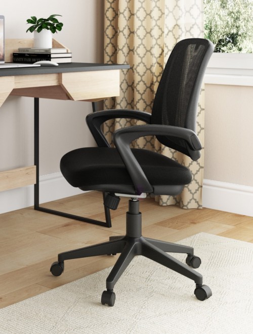 Mesh Office Chair Black Marvin Computer Chair AOC8166BLK by Alphason