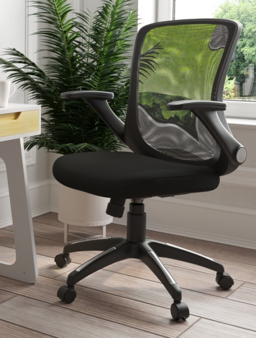 Mesh Office Chair Black Toronto Computer Chair AOC8171BLK by Alphason