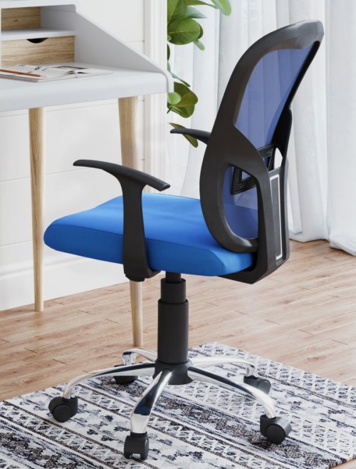 Mesh Office Chair Blue Tampa Computer Chair AOC8141BLU by Alphason