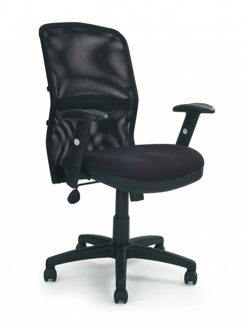 Mesh Office Chair Black Jupiter Manager Armchair DPA6200ATG/FBK by Eliza Tinsley