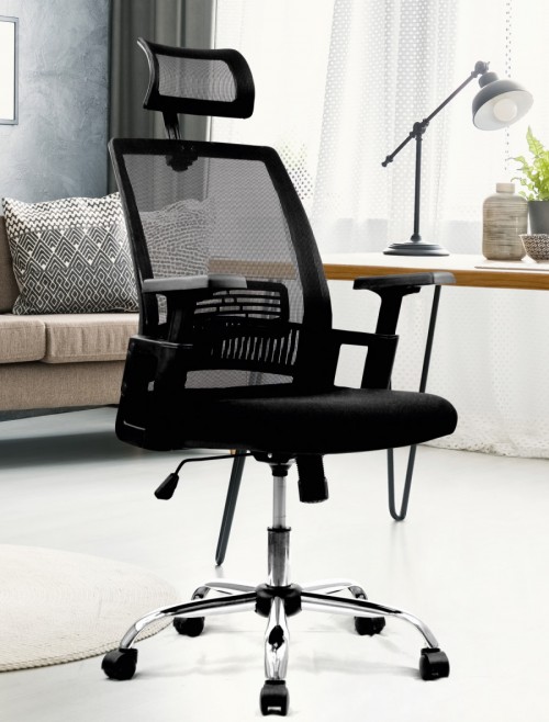 Mesh Office Chair Black Alpha Computer Chair BCM/F816/BK by Eliza Tinsley