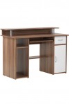 Home Office Desk Walnut Albany Computer Desk AW12362-W by Alphason - enlarged view