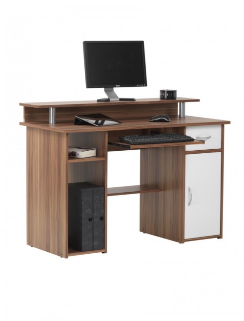 Home Office Desk Walnut Albany Computer Desk AW12362-W by Alphason