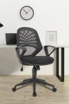 Mesh Office Chair Black Lattice Operators Chair BCM/K116/BK by Eliza Tinsley - enlarged view