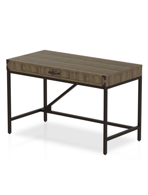 Home Office Desk Dark Oak Chester Boutique Computer Desk HO00100 by Dynamic - enlarged view