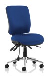 Office Chairs Blue Chiro Medium Back Fabric Operator Chair OP000248 by Dynamic - enlarged view