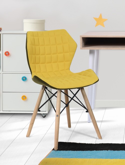 Mustard Fabric Operator Chair Amelia Lightweight Home Office Chair BCF/B570/MT