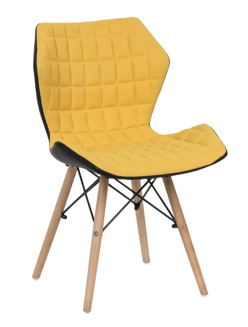 Mustard Fabric Chair Amelia Lightweight Stylish Chair BCF/B570/MT 121
