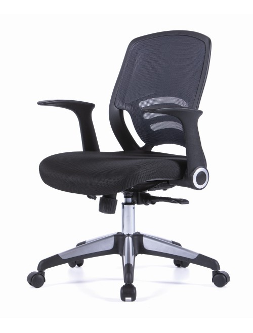 Mesh Office Chair Grey Graphite Task Chair BCM/F560/GY by Eliza Tinsley