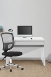 Home Office Desk White Nordic Home Workstation BDW/F210/WH by Eliza Tinsley - enlarged view