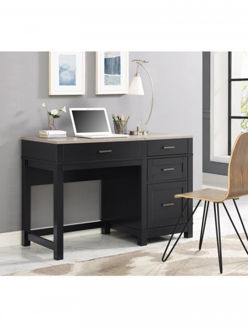 Home Office Desk Black Carver Lift-Top Computer Desk 9257196COMUK by Dorel