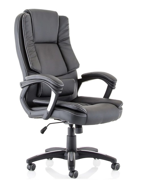 Bonded Leather Office Chair Black Dakota Executive Chair EX000250 by Dynamic