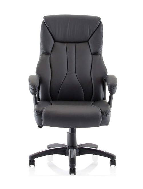 Bonded Leather Office Chair Black Stratford Executive Chair EX000251 by Dynamic
