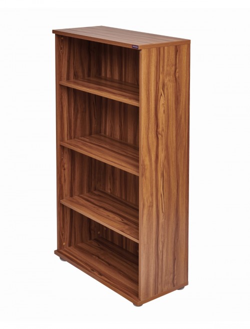 Walnut Office Bookcase 1600mm High Aspire Bookcase ET/BC/1600/WN